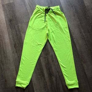 Missguided Neon Yellow Joggers